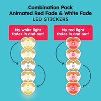 Animating Red/White Fade LED Stickers