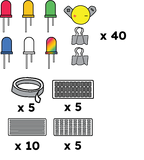 Preorder - Through-Hole LED Class Set (Powered) - Paper Circuits Level 3