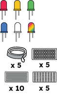 Preorder - Through-Hole LED Class Set (Power NOT included) - Paper Circuits Level 3