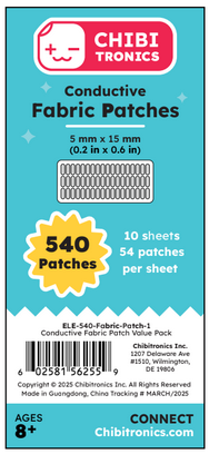 Preorder - Conductive Fabric Tape Patches - Value Pack 540 Patches