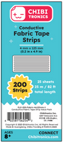 Preorder - Conductive Fabric Strips - 25 sheet Value Pack