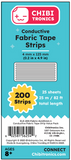 Preorder - Conductive Fabric Strips - 25 sheet Value Pack