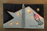 Circuit Sticker Sketchbook (2025 ed), 12-Pack - Paper Circuits LEVEL 2, LED Stickers & Launchpad Battery