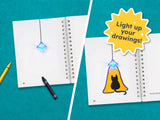 Launchpad Sketchbook (2025 ed) - Paper Circuits LEVEL 1, Launchpad LED & Launchpad Battery